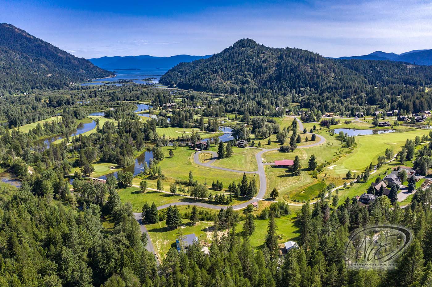 NIE - Aerial Idaho Club Golf Course